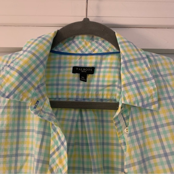 Summer Talbots Plaid Top - Picture 2 of 5